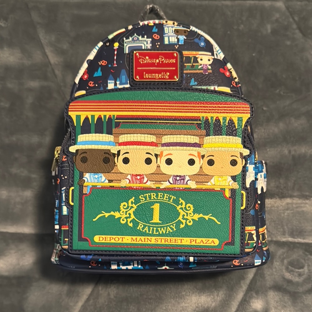 Disney Parks Dapper Dans Loungefly Multicolor Backpack.